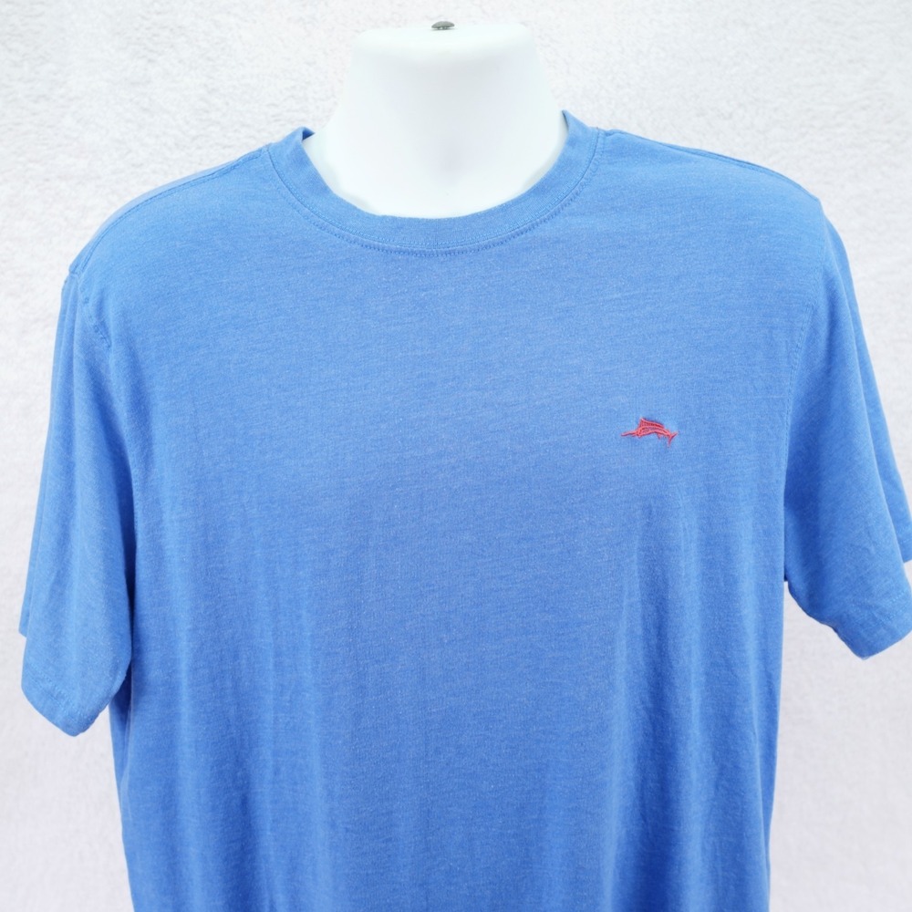 Joe Marlin Unwind XL Men's Blue T-Shirt Short Sleeve Crew neck Cotton‎ Polyester